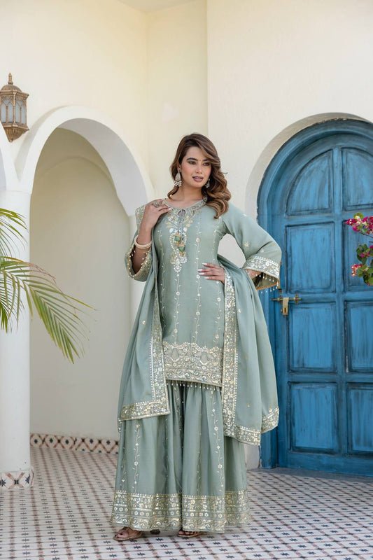 Presenting New Ready Made Kurti Sarara Collection