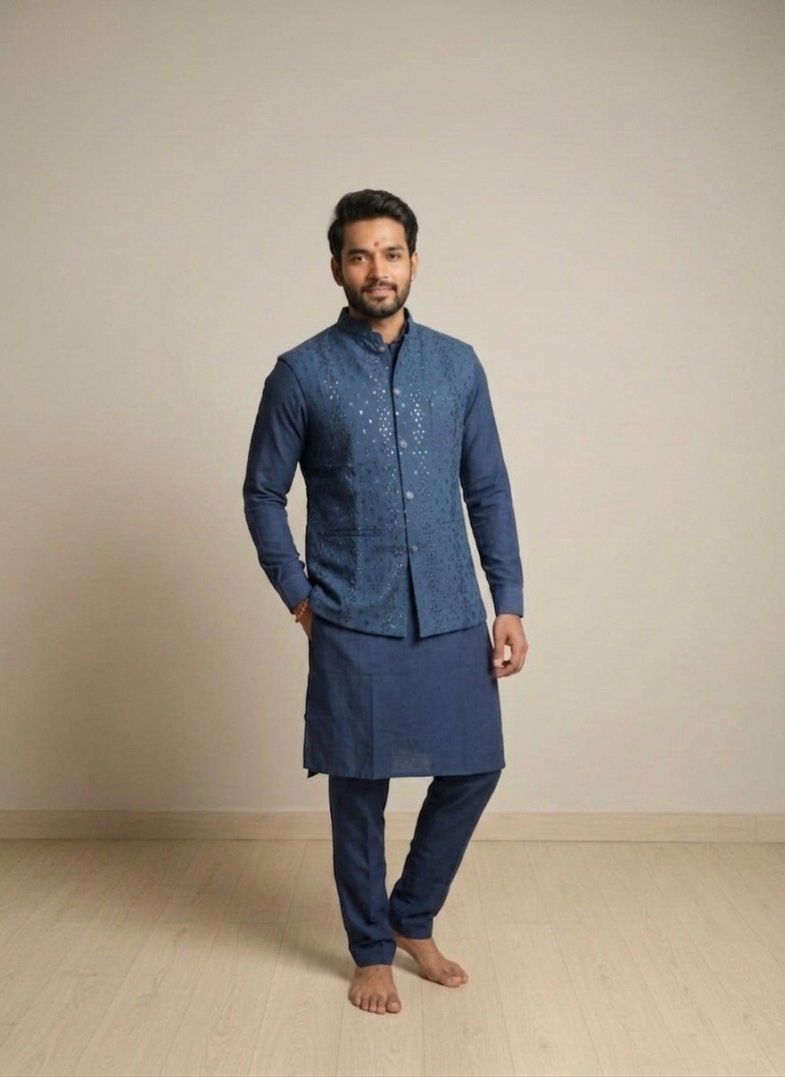 Premium Men’s Koti Kurta Set
