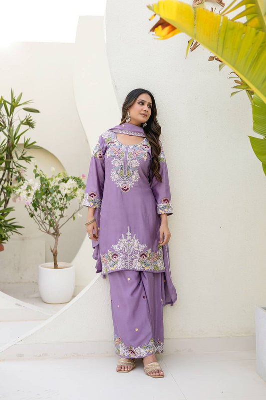 Presenting New Ready Made kirti Plazzo With Dupatta Collection