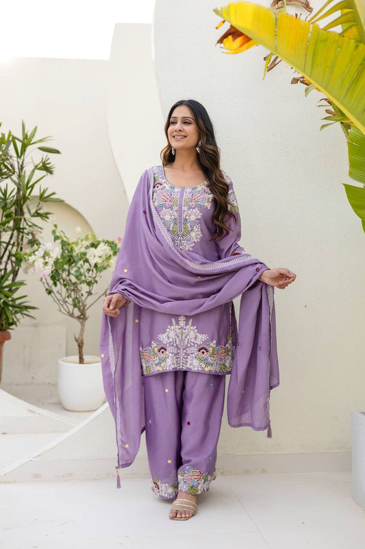 Presenting New Ready Made kirti Plazzo With Dupatta Collection