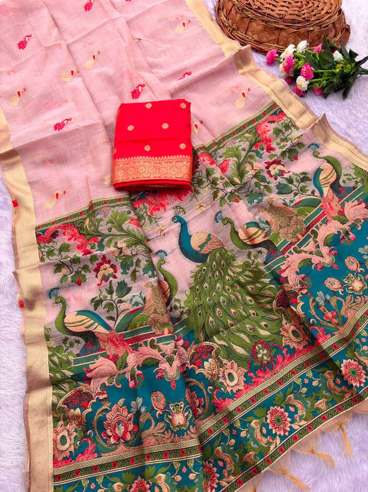 PURE JAMDANI SILK SAREE