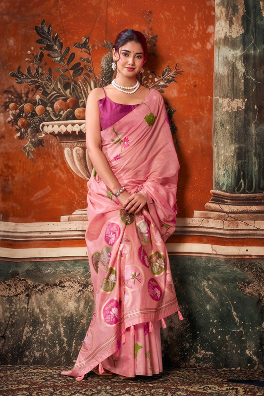 Khadi Cotton Multi Colour Extract Design Saree