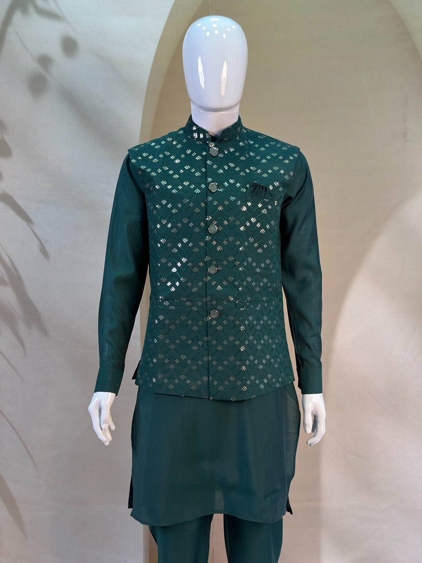 Premium Men’s Koti Kurta Set