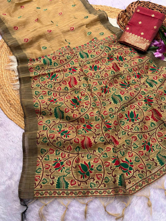 PURE JAMDANI SILK SAREE