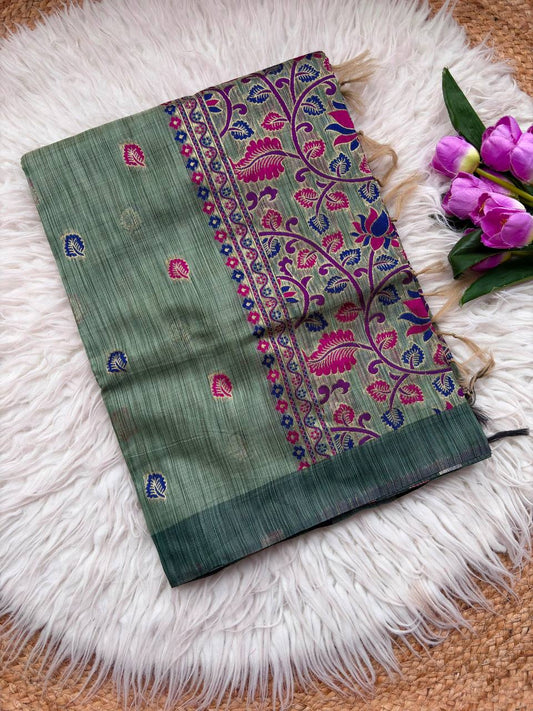 PURE JAMDANI SILK SAREE