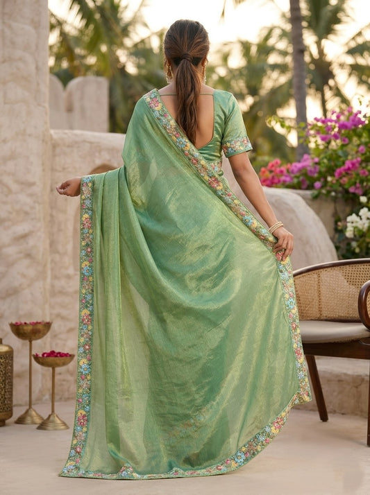 Party Wear Fendy Chiffon Saree