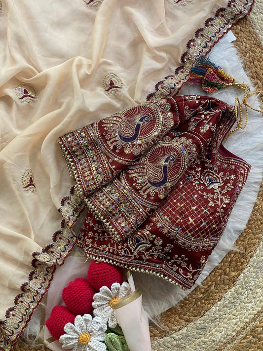 Soft Two Tone Rangoli Silk Saree