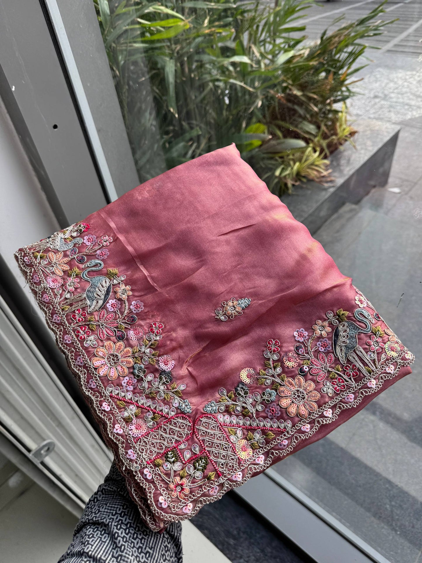 Designer Party Wear Pure Soft Tissue Silk Saree