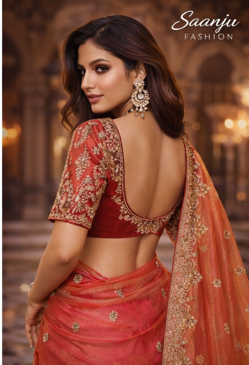 Suche jemanden für einen schönen Sari in der gleichen Farbe