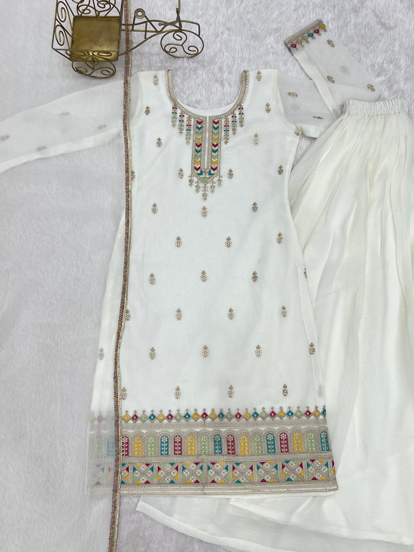 PURE SOFT CRUNCHY SILK FABRIC ANARKALI