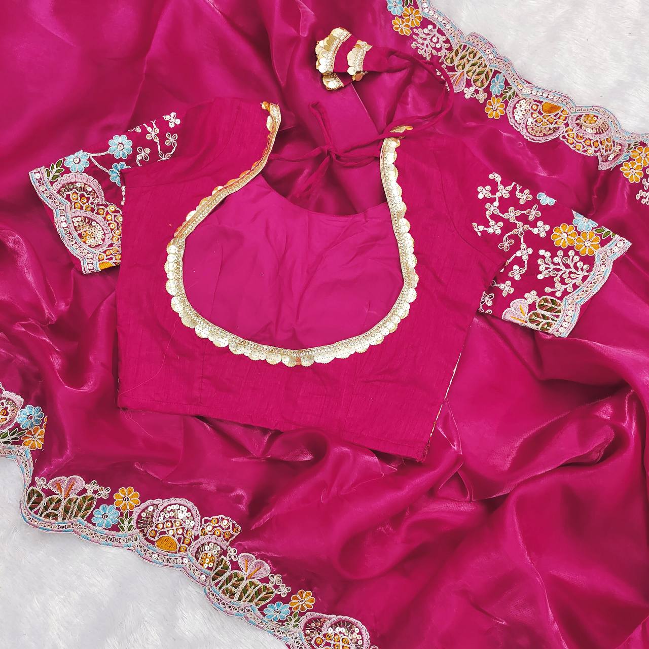 Premium With Heavy Embroidery Saree