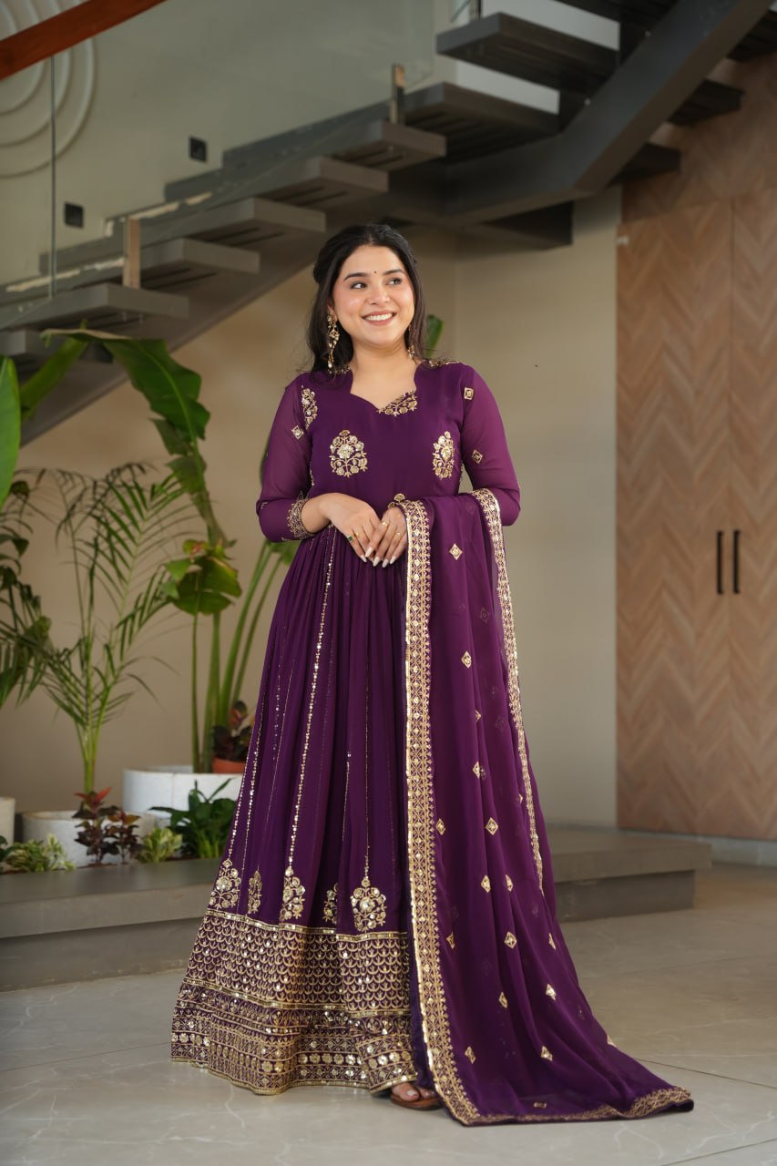 PREMIUM DESIGNER READYMADE GOWN-DUPATTA COLLECTIONS 2025