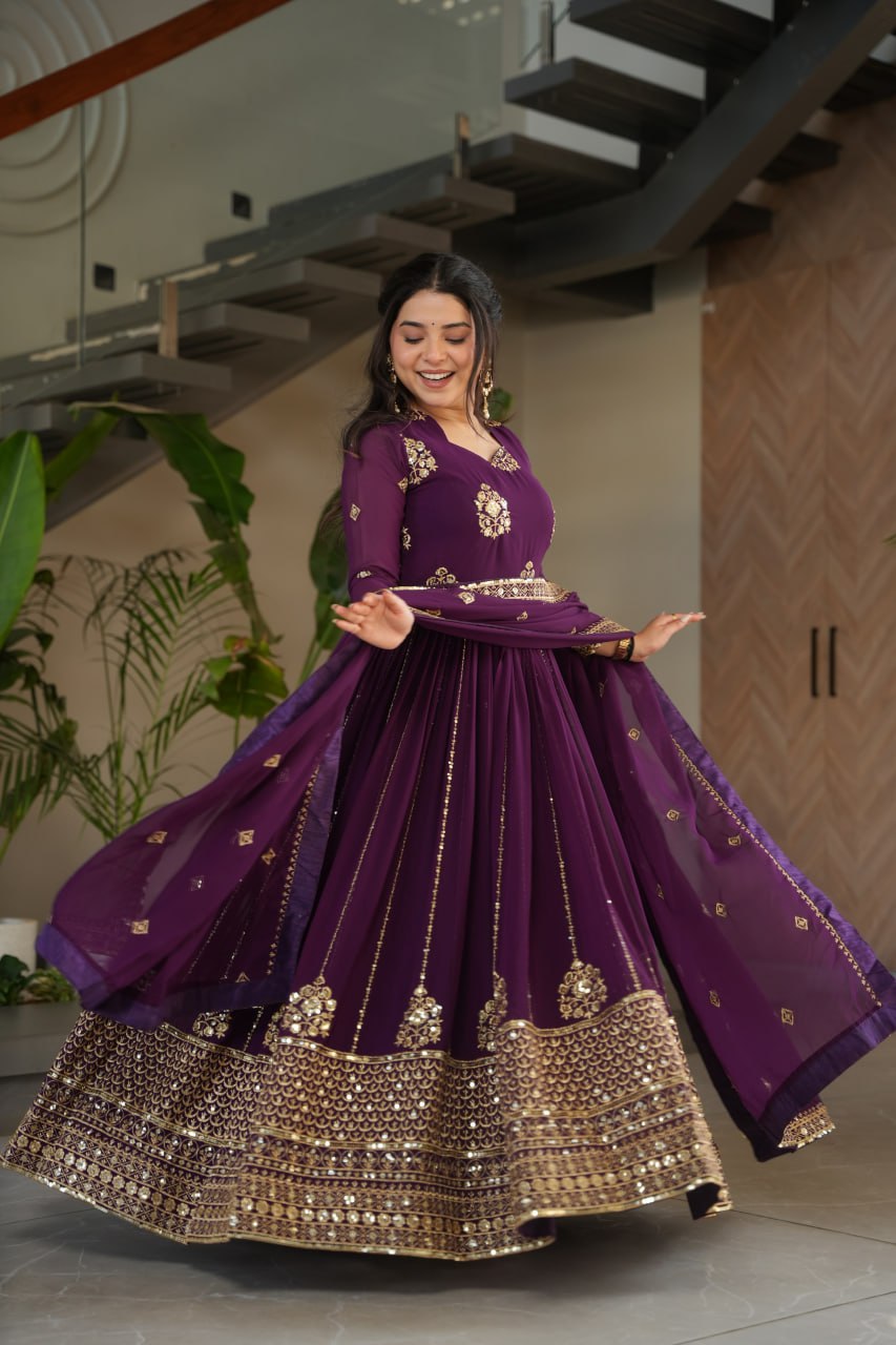 PREMIUM DESIGNER READYMADE GOWN-DUPATTA COLLECTIONS 2025