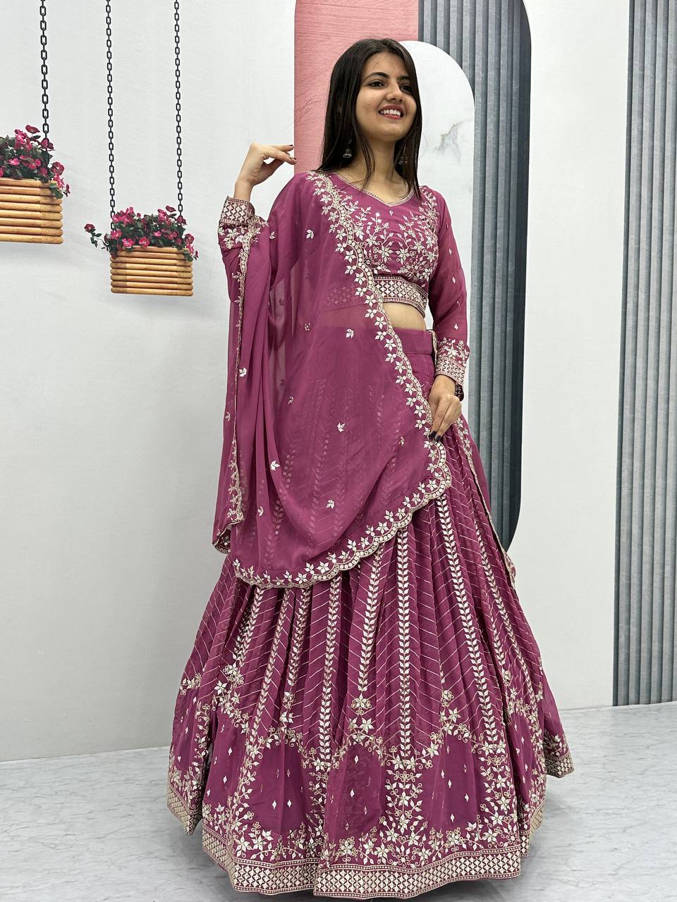 Launching Embroidered Lehenga Choli