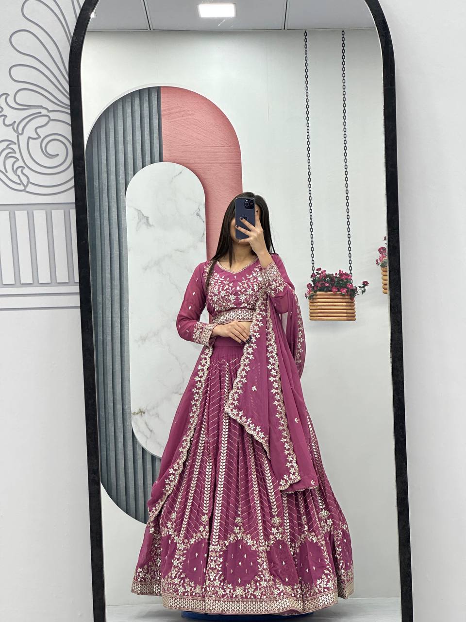 Launching Embroidered Lehenga Choli