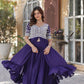 Star Georgette with Embroidery Beads Sequins Gown