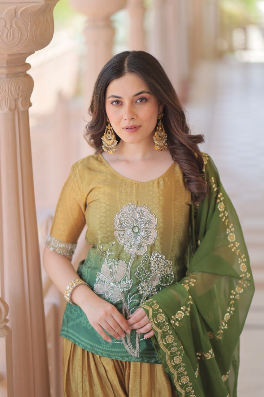 PREMIUM DESIGNER READYMADE TOP SHARARA DUPATTA COLLECTIONS 2025