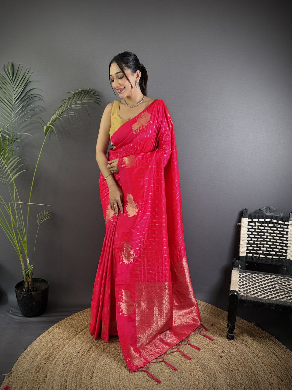 Je recherche quelqu'un pour ce magnifique sari de la même couleur