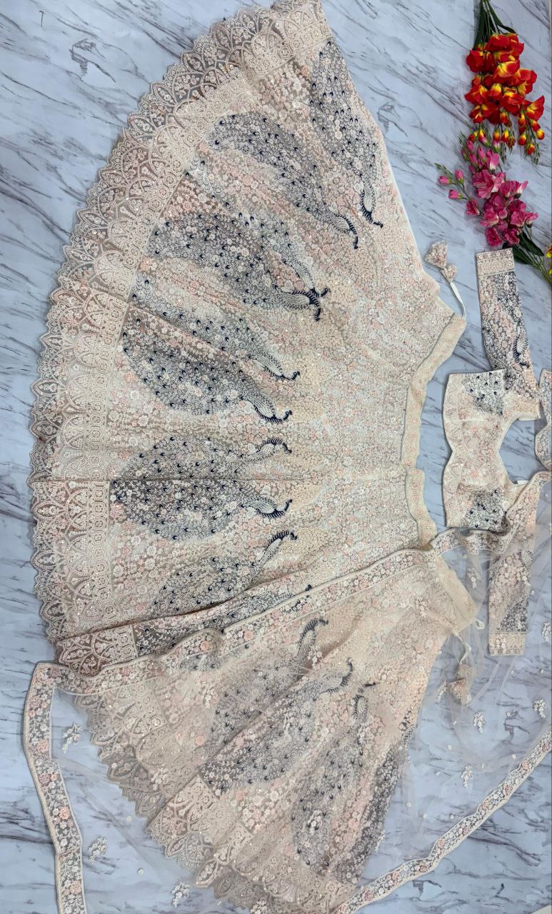 Premium Soft Butterfly Net Lehenga Embellished Lehenga Choli