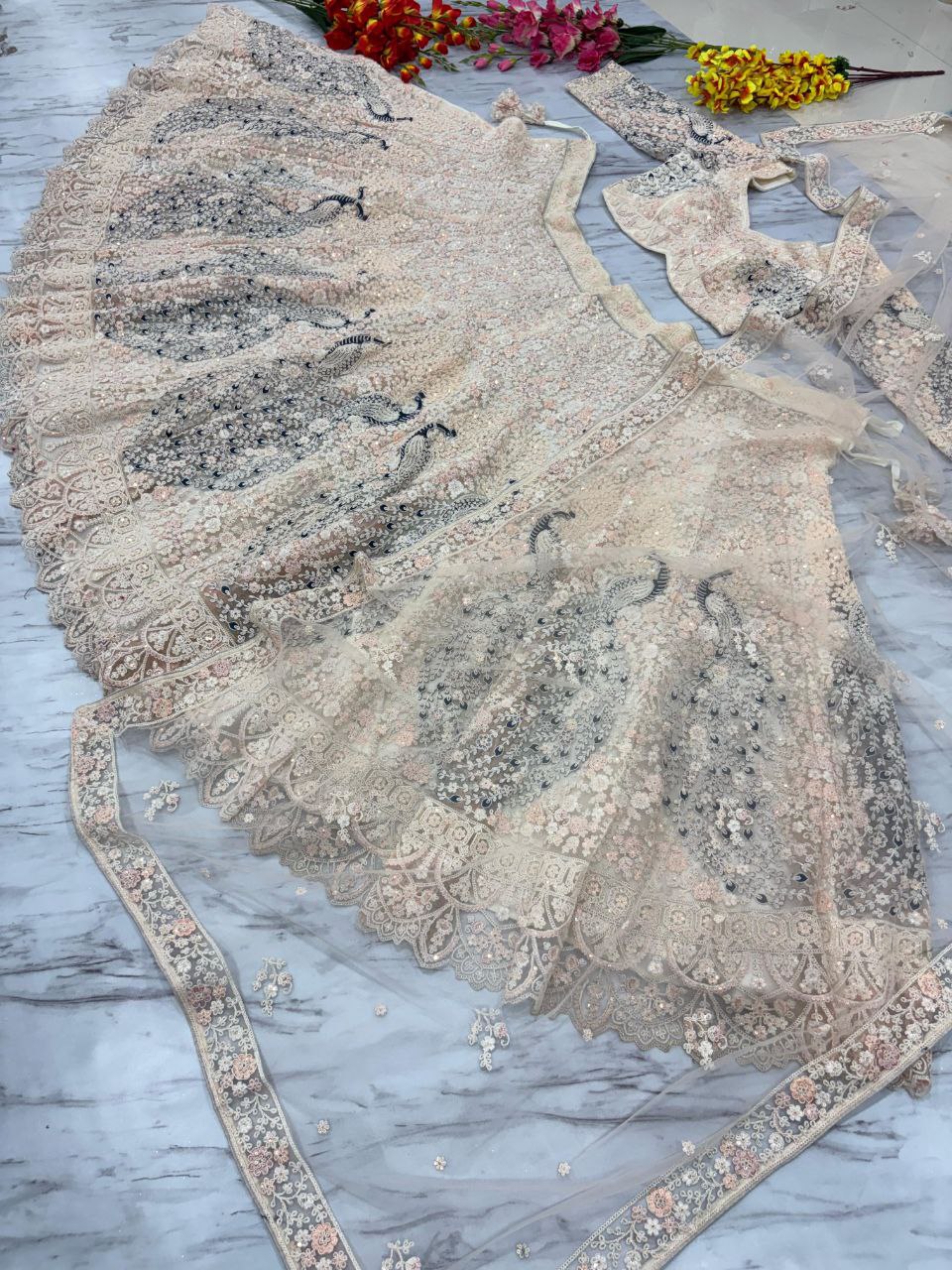 Premium Soft Butterfly Net Lehenga Embellished Lehenga Choli