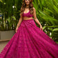 Sehen Sie umwerfend aus in diesem wunderschönen cremefarbenen Lehenga-Set