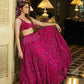 Sehen Sie umwerfend aus in diesem wunderschönen cremefarbenen Lehenga-Set