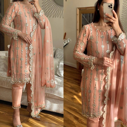 Monsoon Special Presenting New Designer Party Wear Long Pakistani Suit