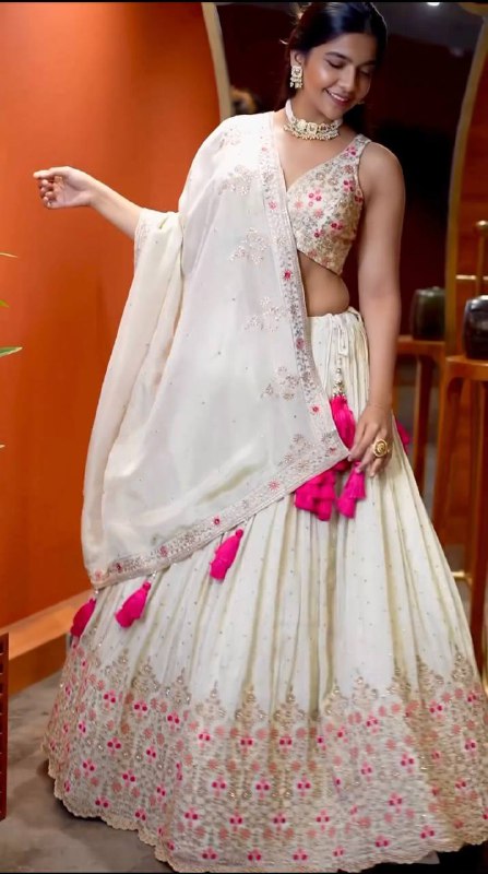 New Wedding Collection Lehenga Choli With Full Heavy Embroidery Sequence Work