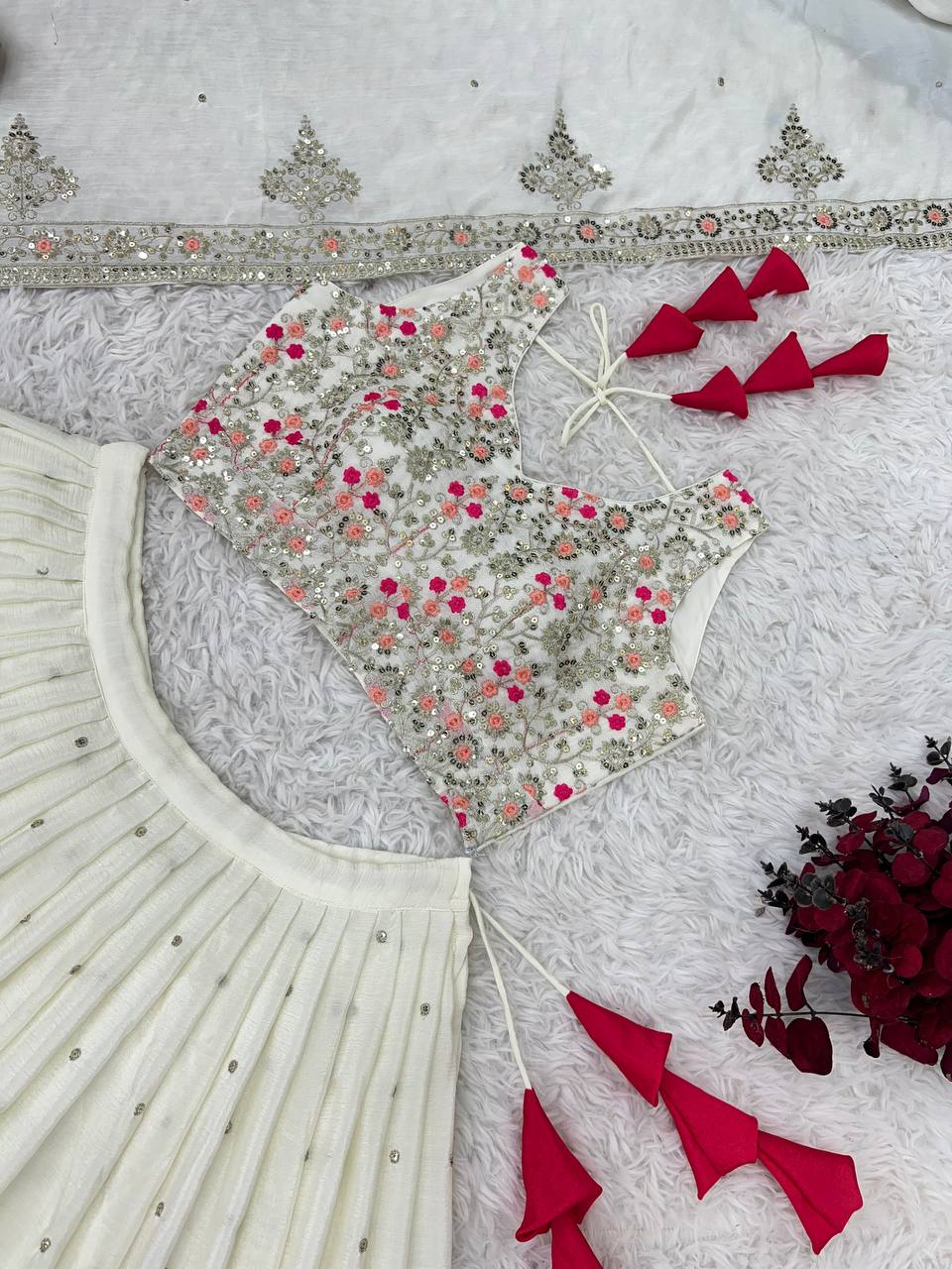 New Wedding Collection Lehenga Choli With Full Heavy Embroidery Sequence Work