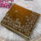 Heavy soft fandy chiffon silk fabric Saree