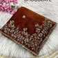 Heavy soft fandy chiffon silk fabric Saree