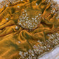 Heavy soft fandy chiffon silk fabric Saree