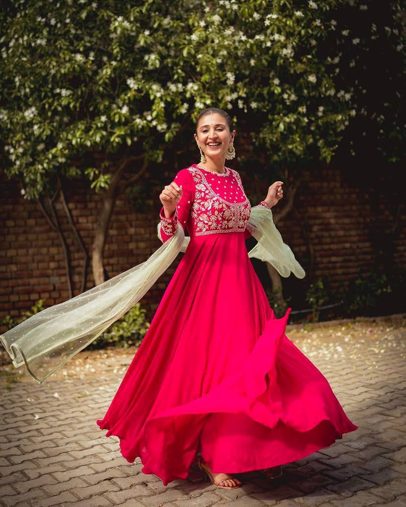 THIS NEWLY LAUNCHED ANARKALI GOWN & PANT SET