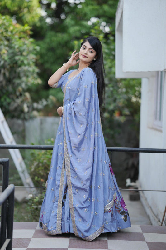 Célébrez le charme de la culture indienne avec ce magnifique ensemble lehenga