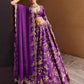 Sehen Sie umwerfend aus in diesem wunderschönen cremefarbenen Lehenga-Set