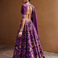 Heavy thai silk lehenga with sequins zari & dori work