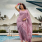 Georgette saree with sequins work saree