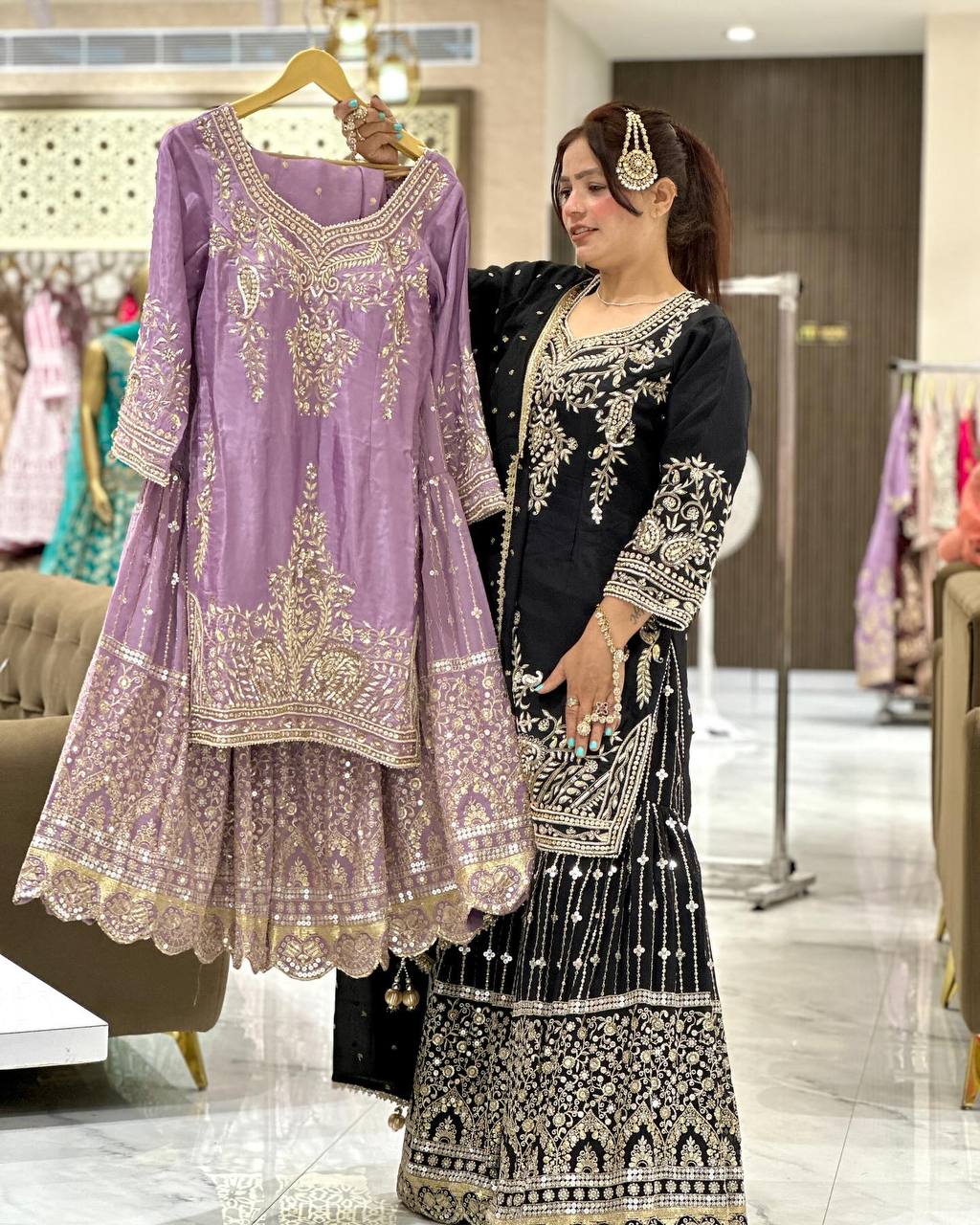 New Designer Party Top Sharara & Dupatta Set