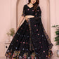 Fendy Silk Embroidery Work Stitch avec toile Lehenga Choli