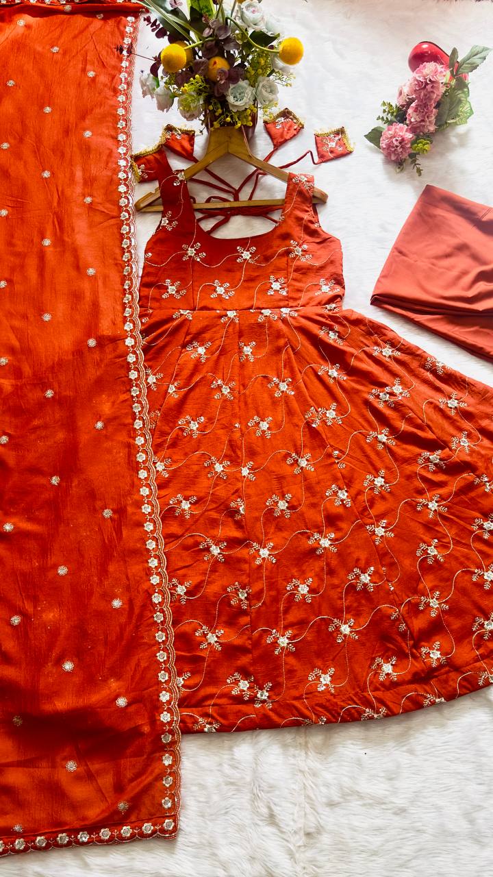 PREMIUM READYMADE ANARKALI SUIT SET