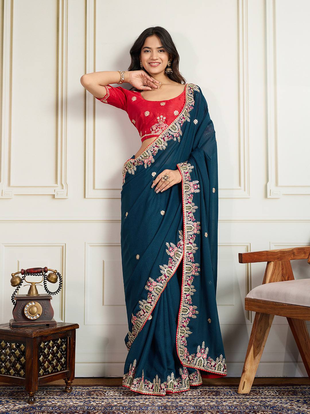Looking some one for this same colour beautiful Saree