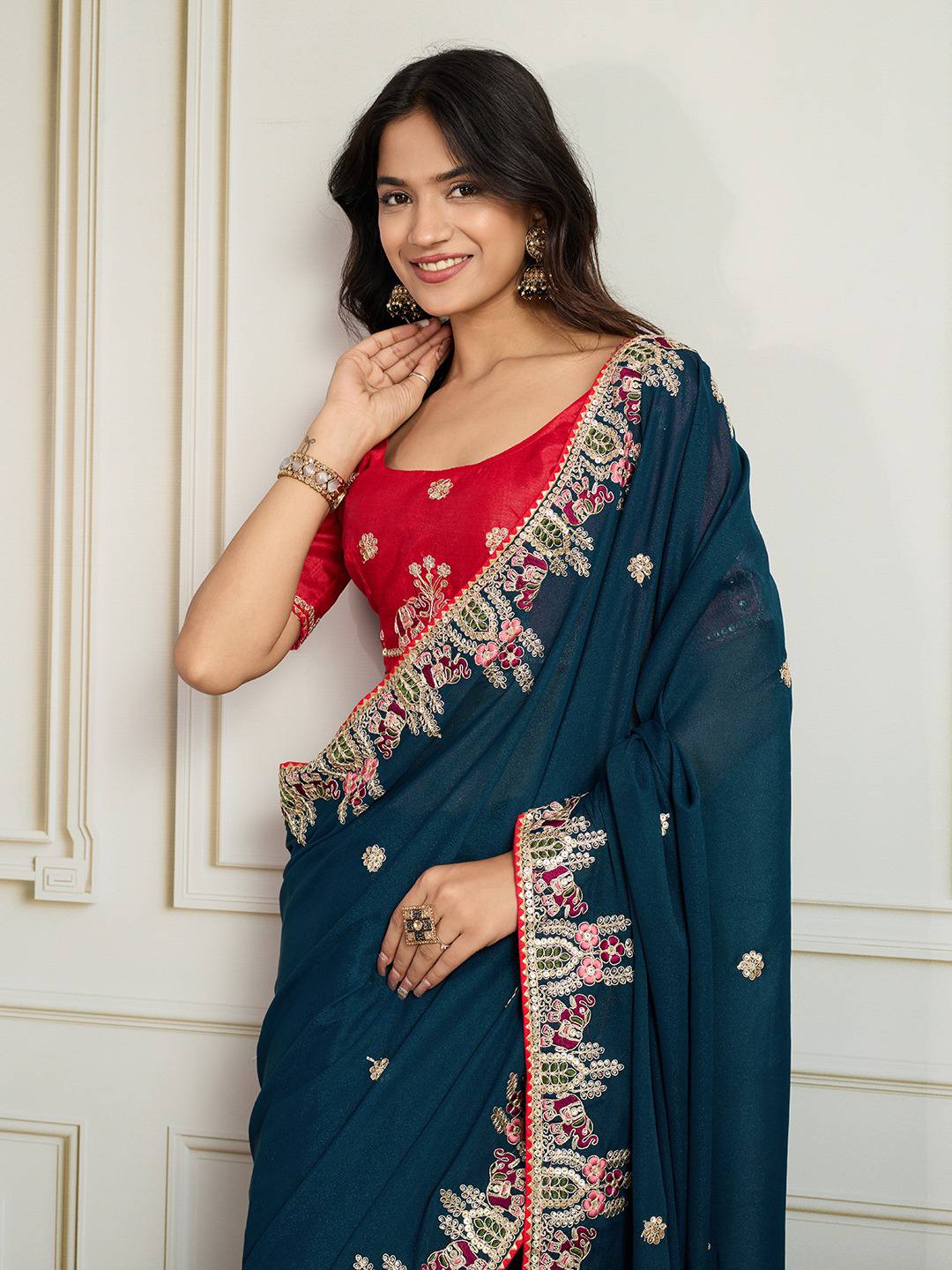 Looking some one for this same colour beautiful Saree