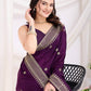 Party Wear Chinon Saree