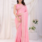 Party Wear Chinon Saree