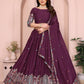 Star Georgette Embroidery Work Lehenga Choli