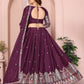 Star Georgette Embroidery Work Lehenga Choli