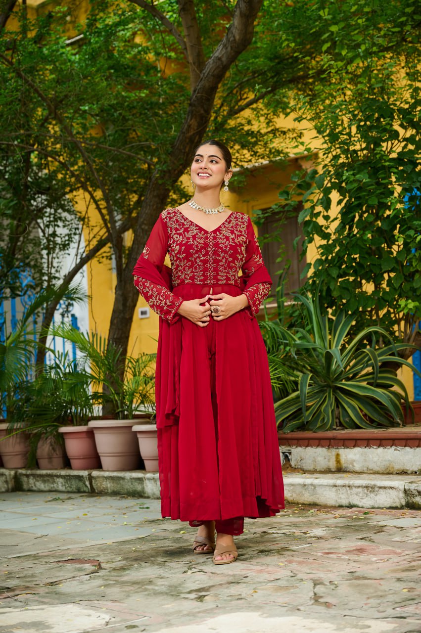 PREMIUM READYMADE  KURTI WITH PANT & DUPATTA SET