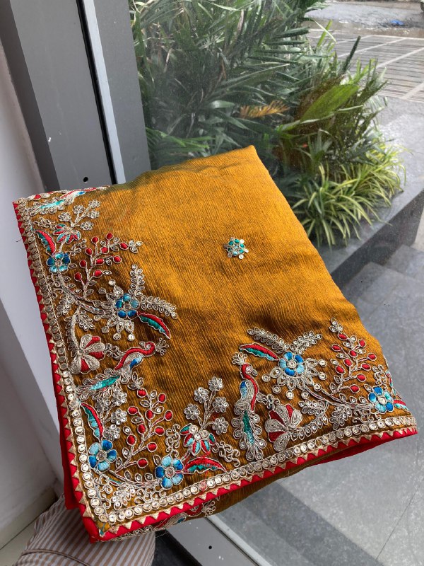 Party Wear Soft Fendy Chiffon silk Saree