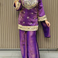 EXCLUSIVE 4 PIECE PLAZZO PAIR WITH REAL MIRROR AND EMBROIDERY WORK