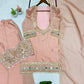 EXCLUSIVE 4 PIECE PLAZZO PAIR WITH REAL MIRROR AND EMBROIDERY WORK